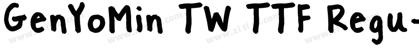 GenYoMin TW TTF Regu字体转换